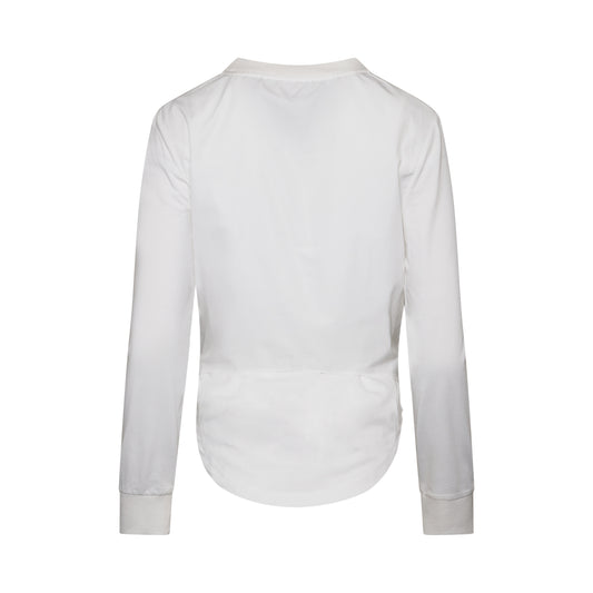 Longsleeve Knot Top in White