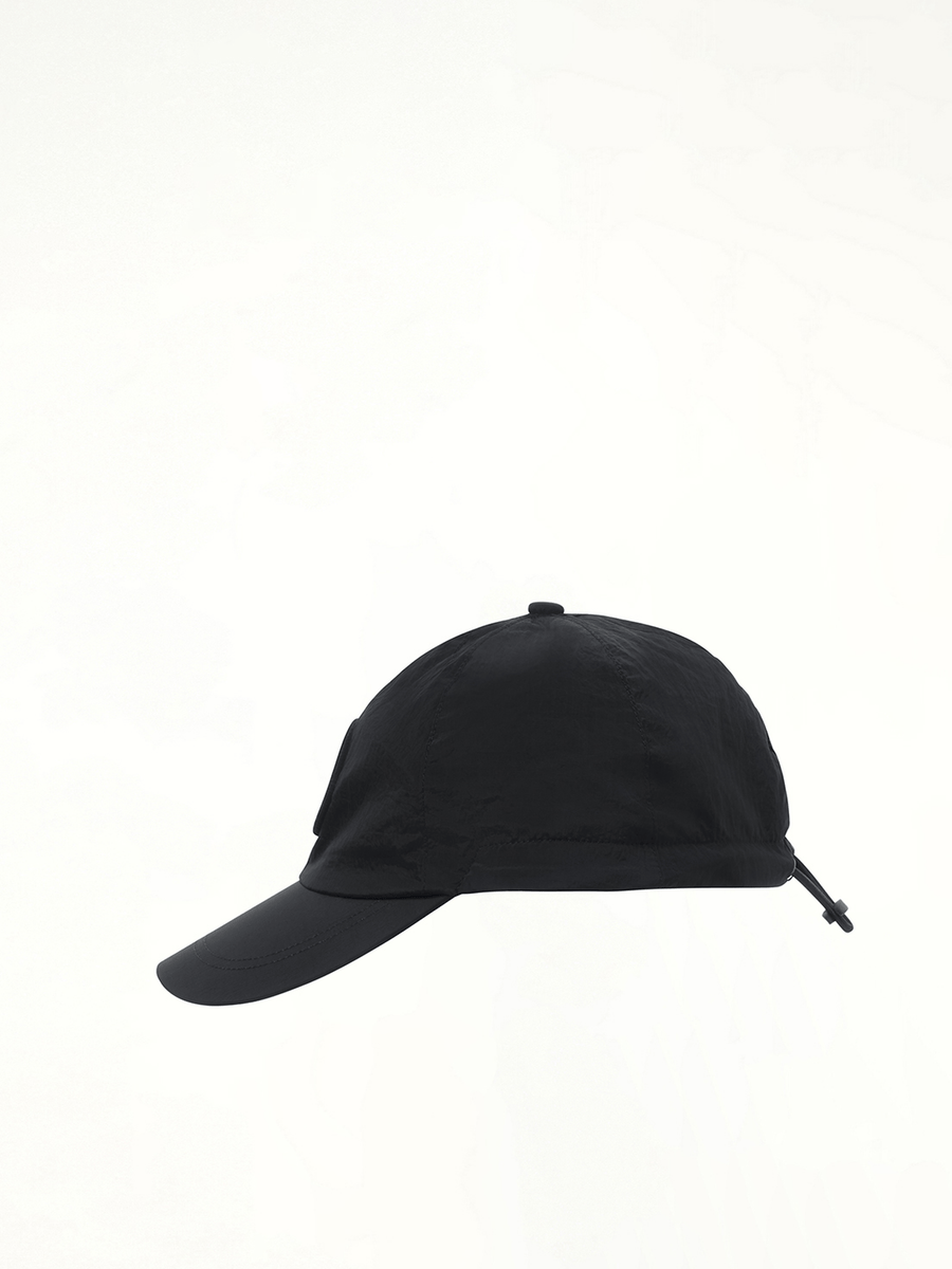 910001 Nylon Baseball Cap in Black