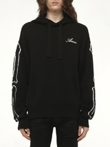 Bones Hoodie in Black/White