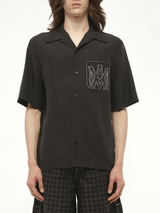MA Outline Bowling Shirt in Black