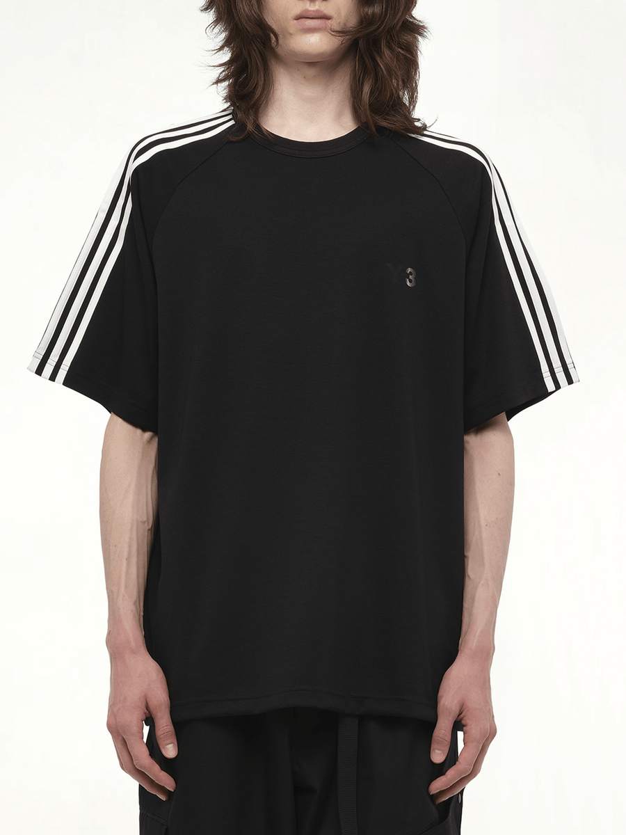 Short Sleeve T-Shirt 3-Stripes in Black