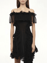 Off Shoulder Dress in Black