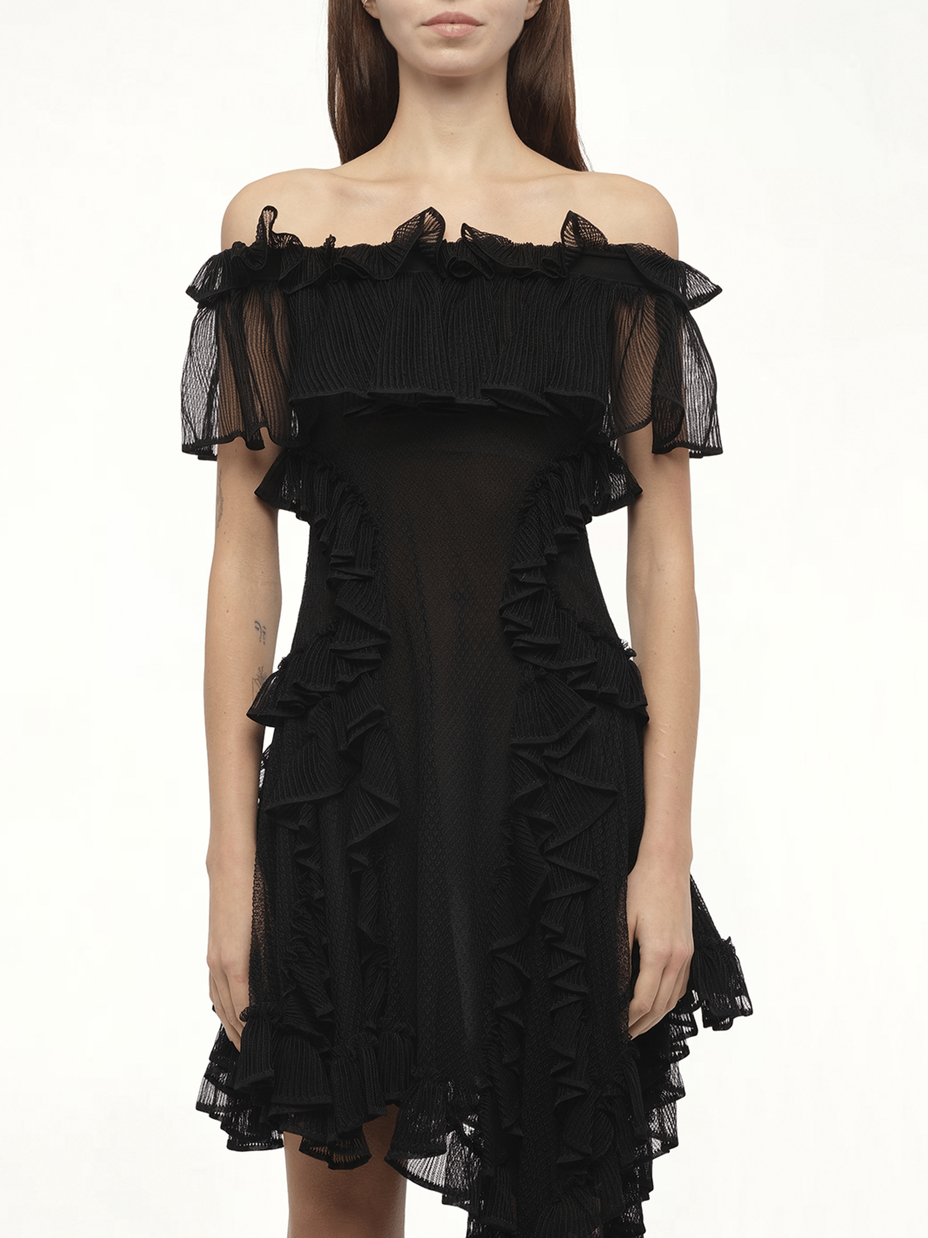 Off Shoulder Dress in Black