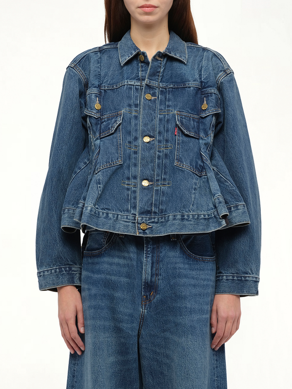 Levi's蓝色牛仔夹克