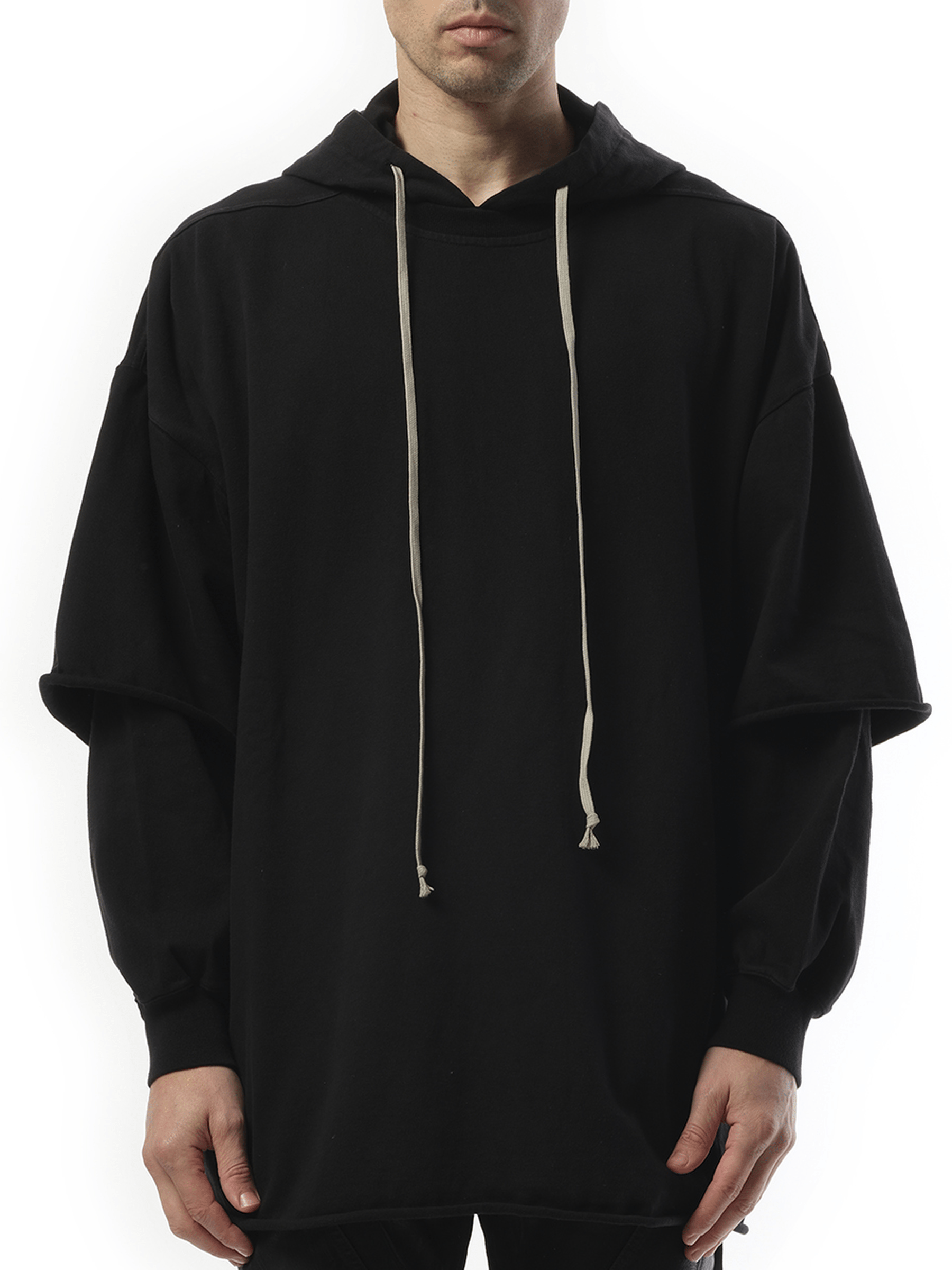 Rick Owens Drkshdw Tommy Hustler Hoodie in Black