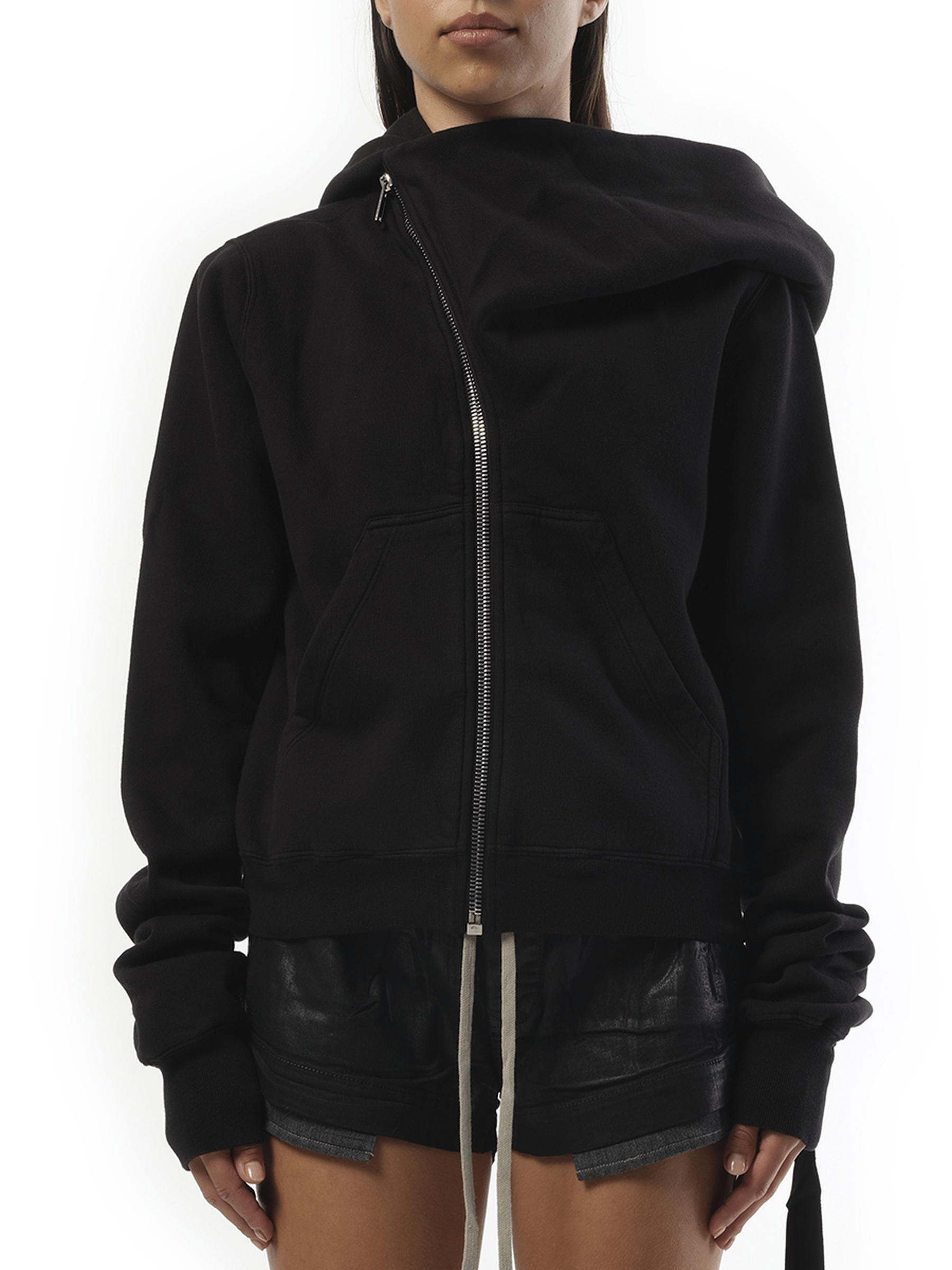 Rick Owens Drkshdw Furka Mountain Hoodie in Black