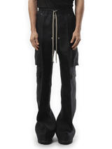 Rick Owens Silk Cargobelas in Black