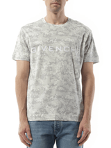 Givenchy Camo All Over T-Shirt in Pearl Grey