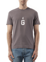 Givenchy Four G Dyed Logo T-Shirt in Quartz Grey