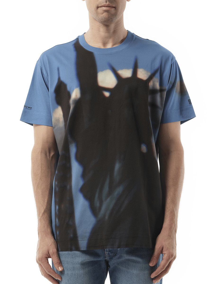 Givenchy Paris NY All Over T-Shirt in Multicolour