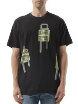 Givenchy U-Lock Print T-Shirt in Black