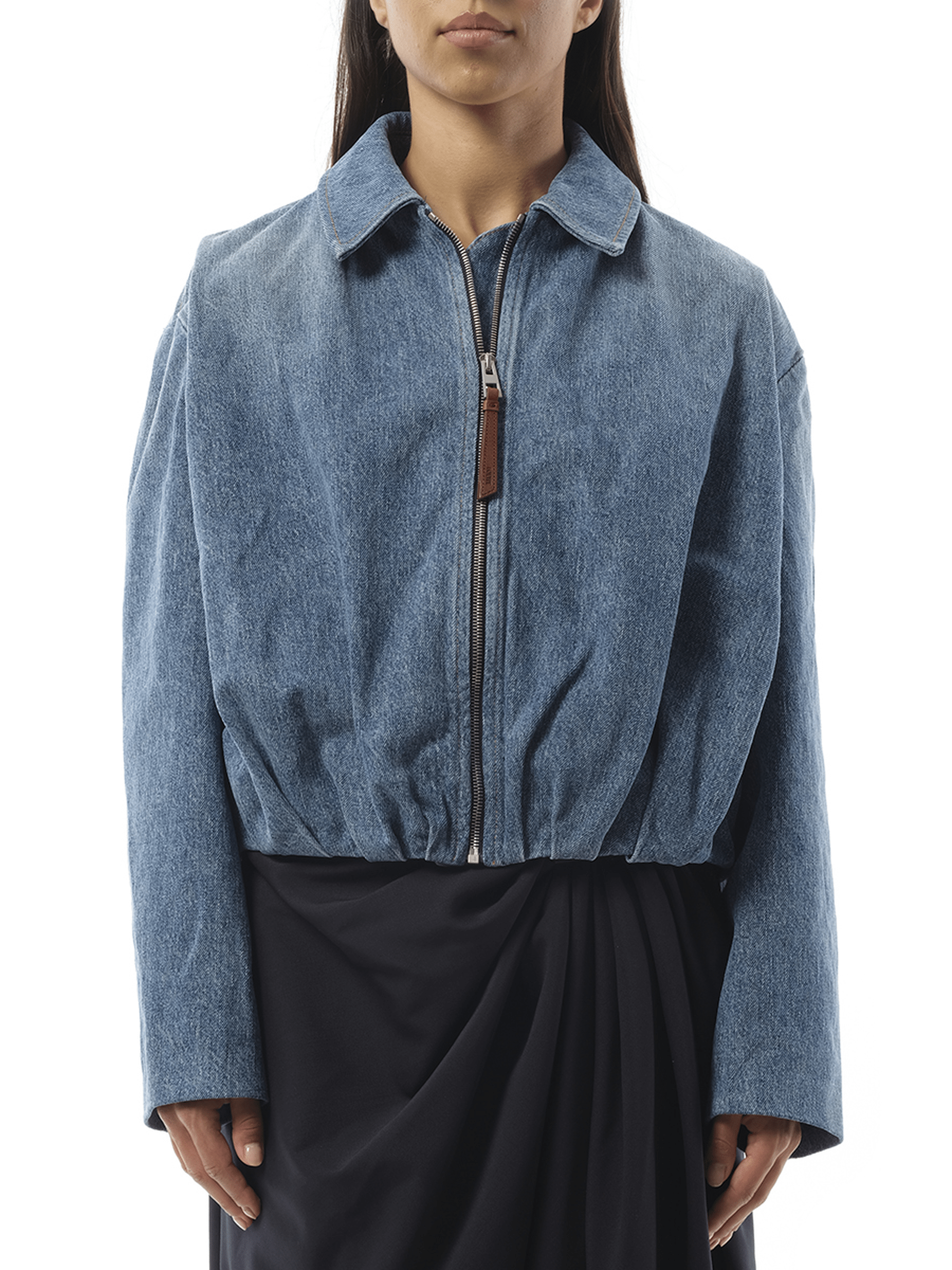 Loewe Draped Jacket in Indigo Blue