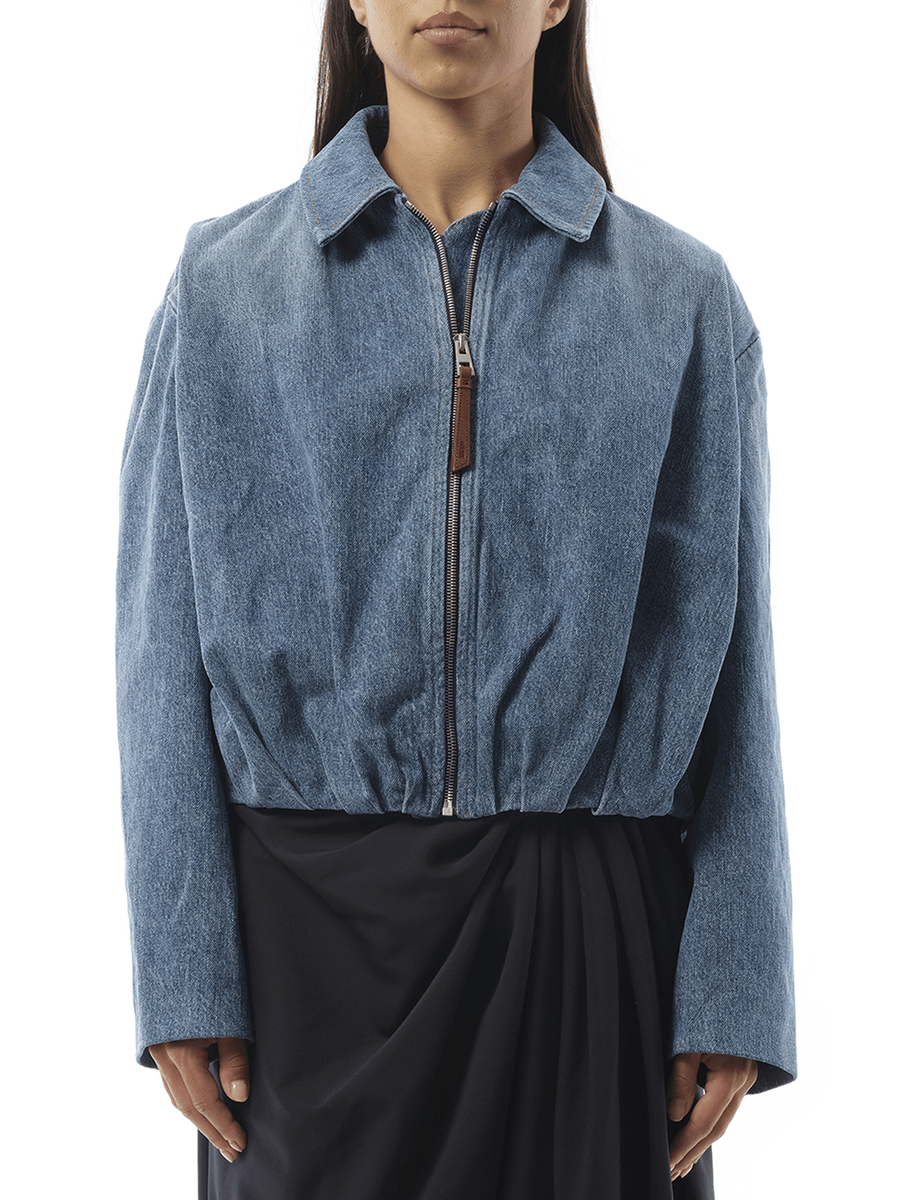 Loewe Draped Jacket in Indigo Blue