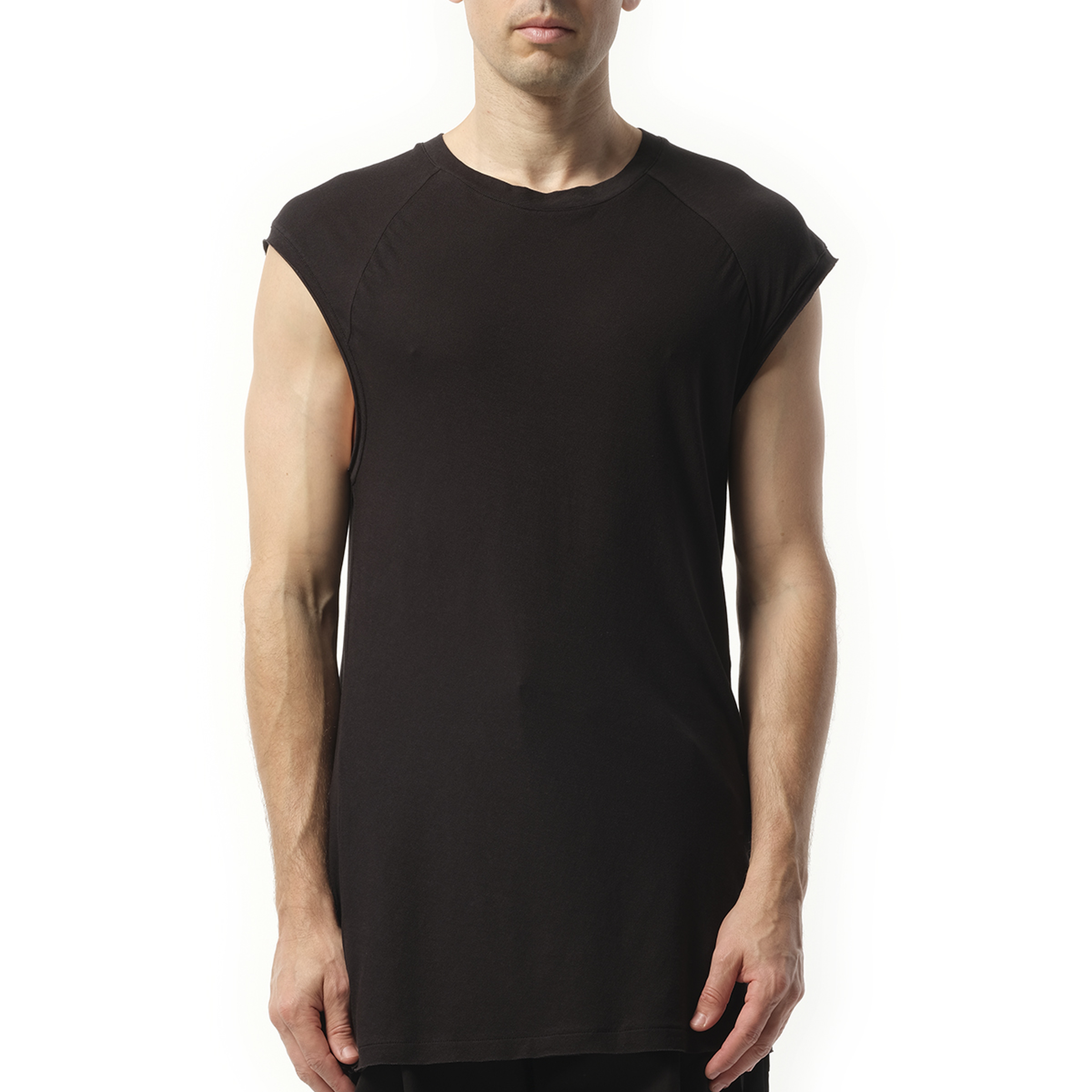 Long Tank Top in Soot