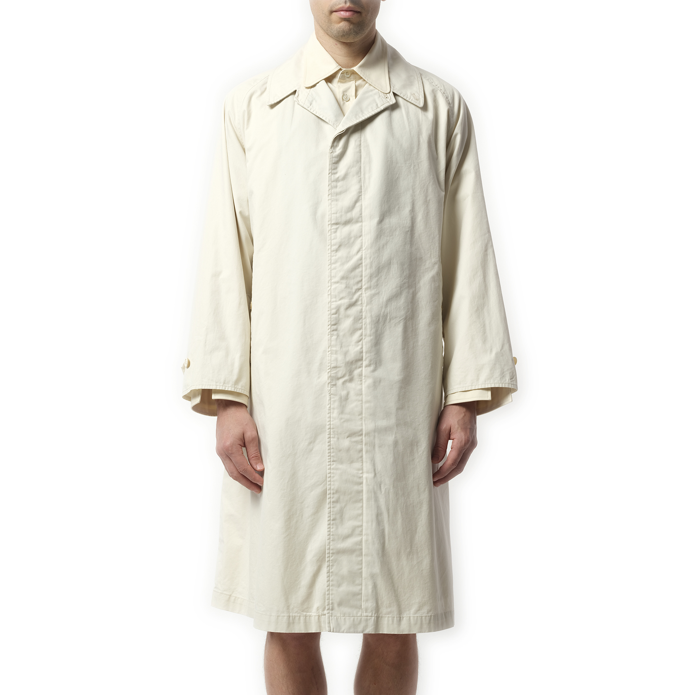 Trench Rain Coat in Ivory