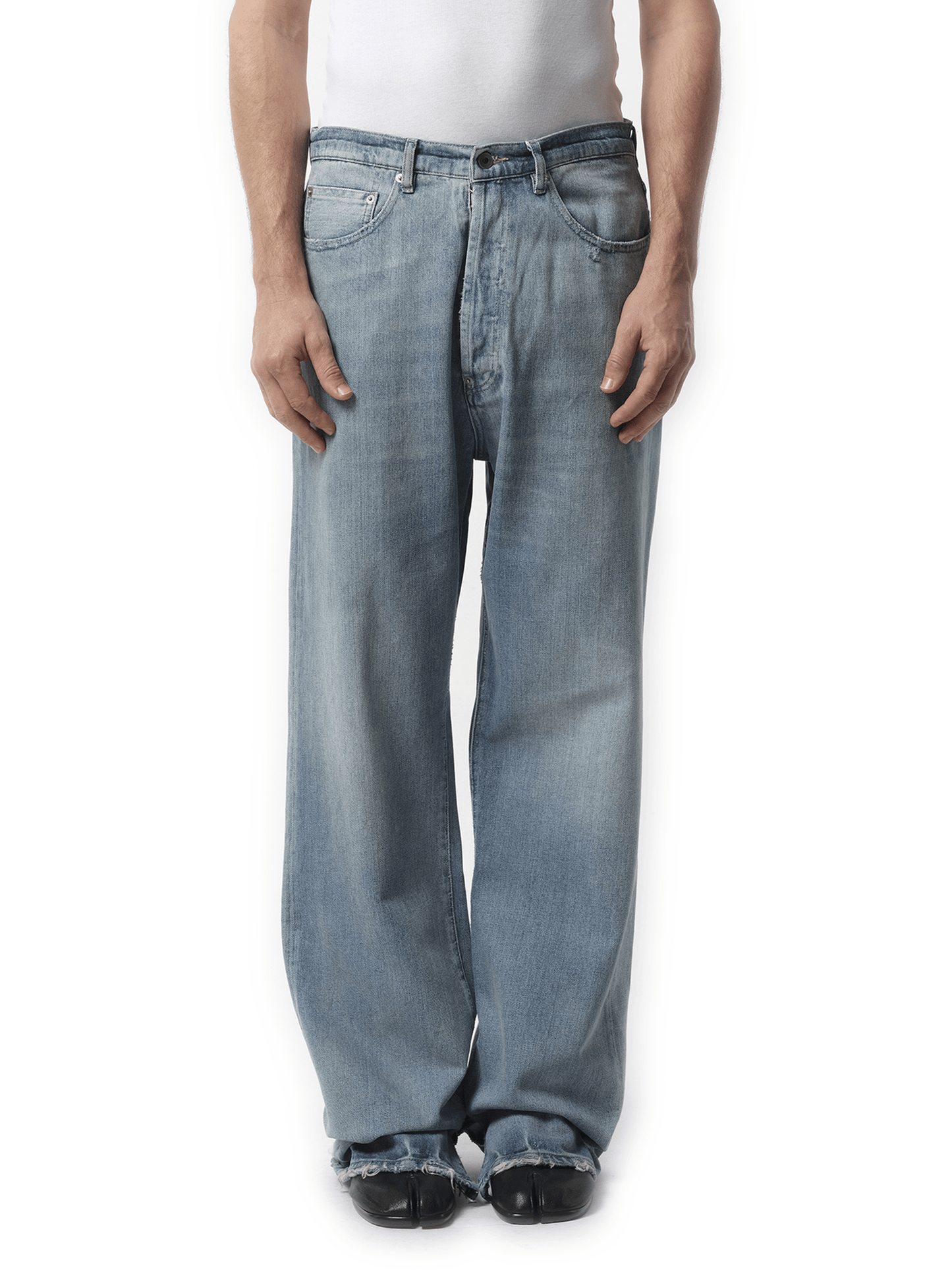 Maison Margiela Original Japanses Denim Jeans in Light Blue