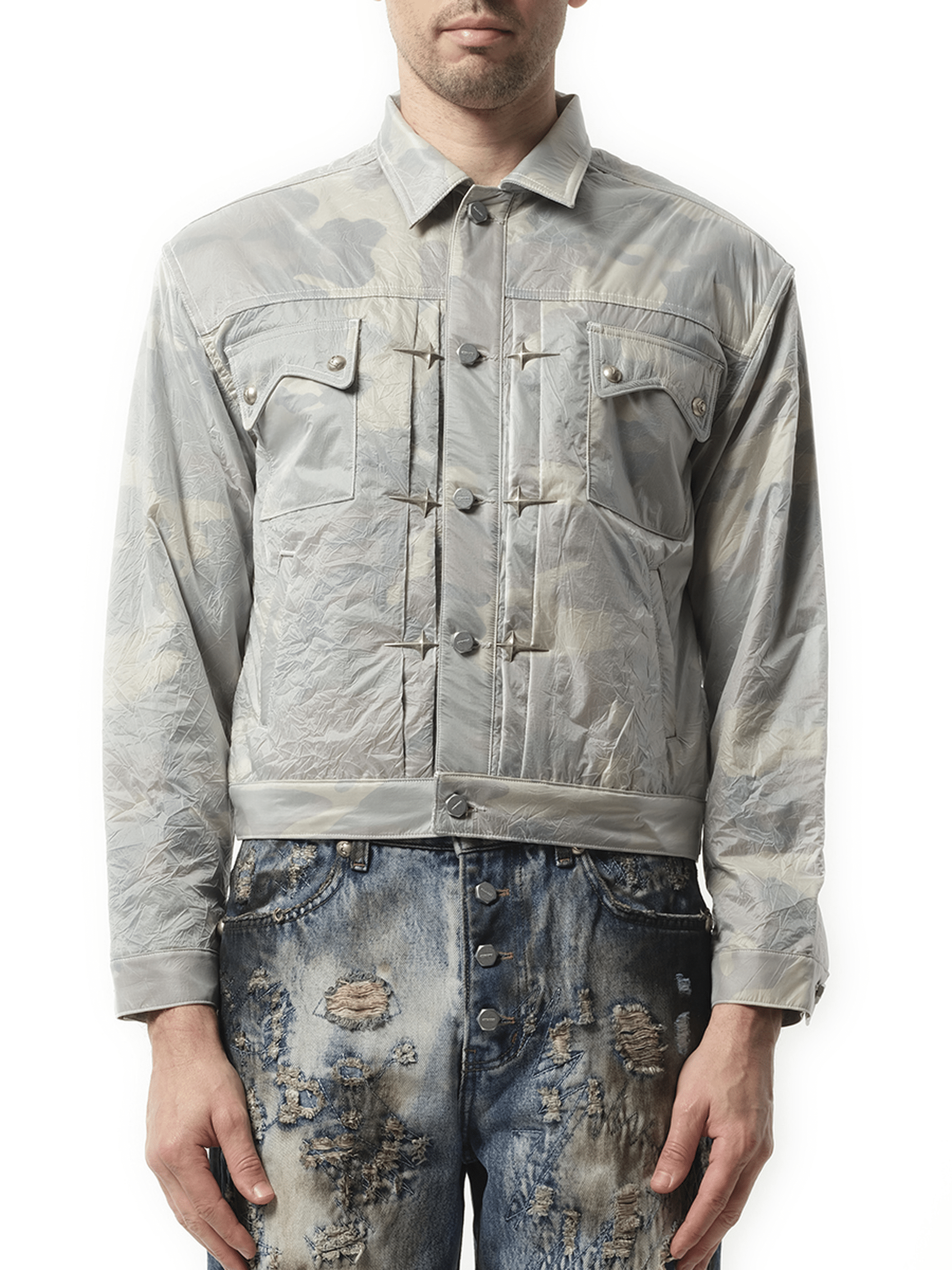 Thug Club Clouded Claw Jacket in Multicolour