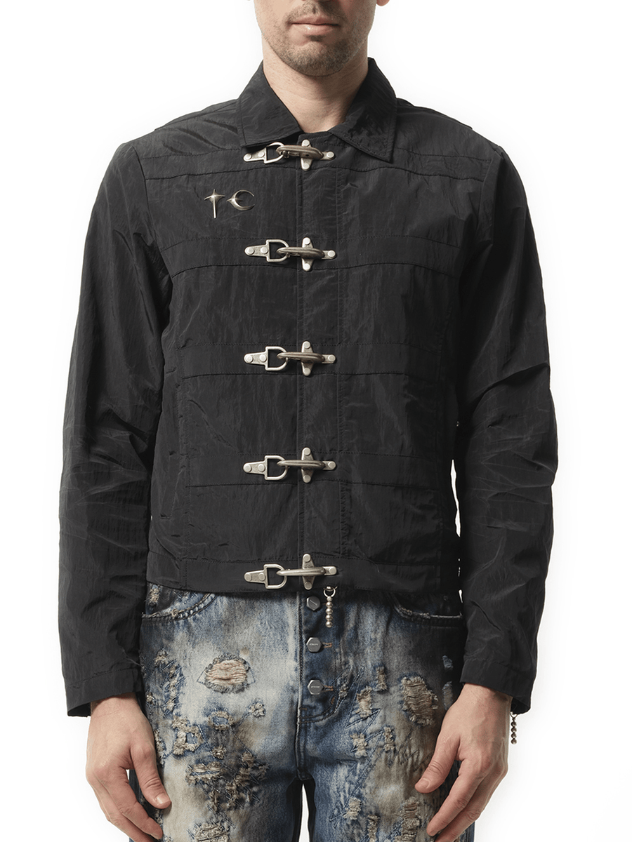 Thug Club Scarred Bio Soldier Jacket in Black