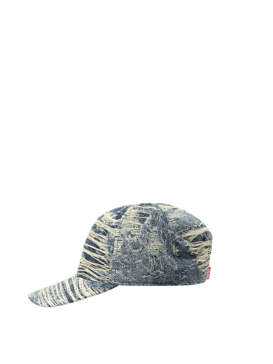 Diesel Distressed Cap in Blue