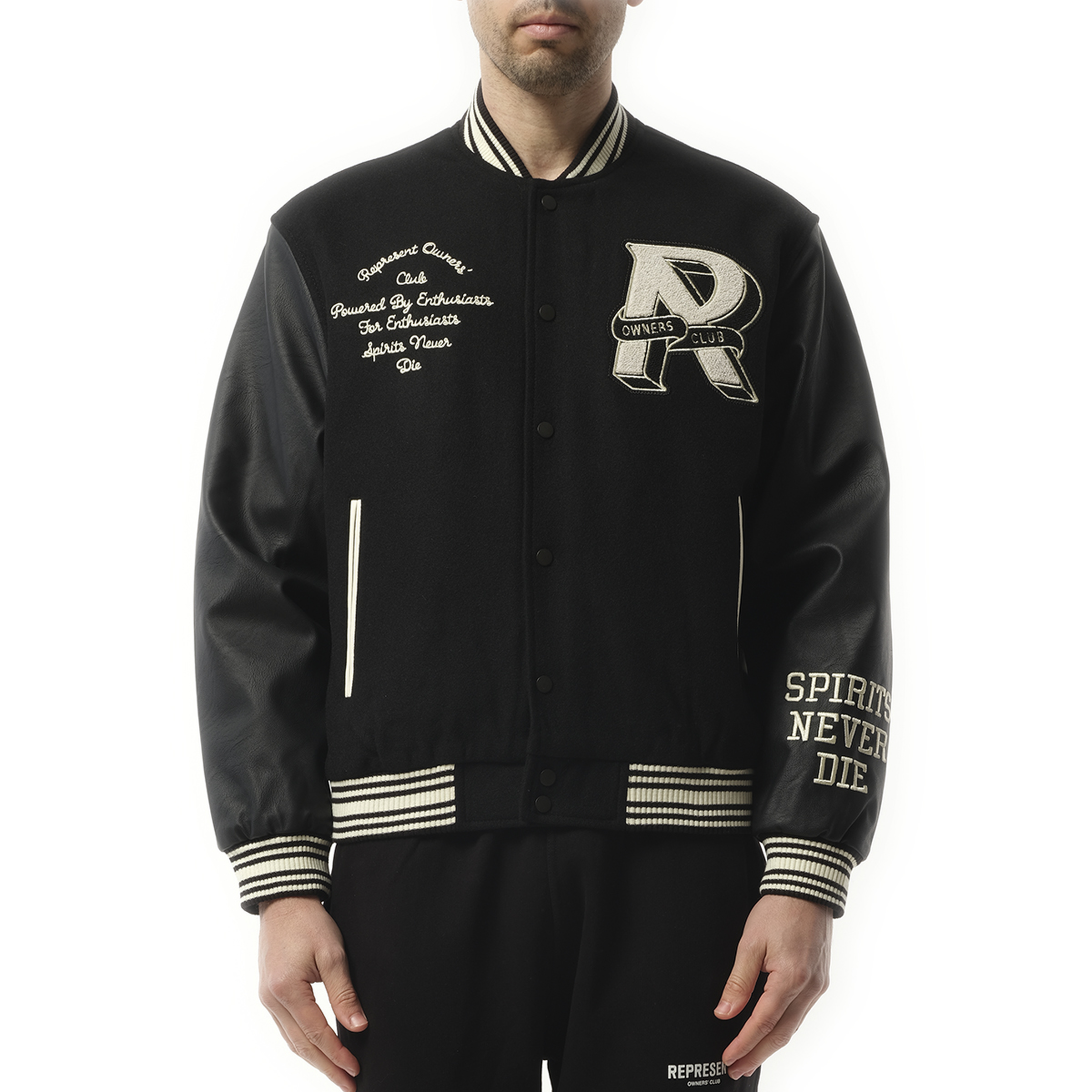 Owners Club Varsity Jacket in Black