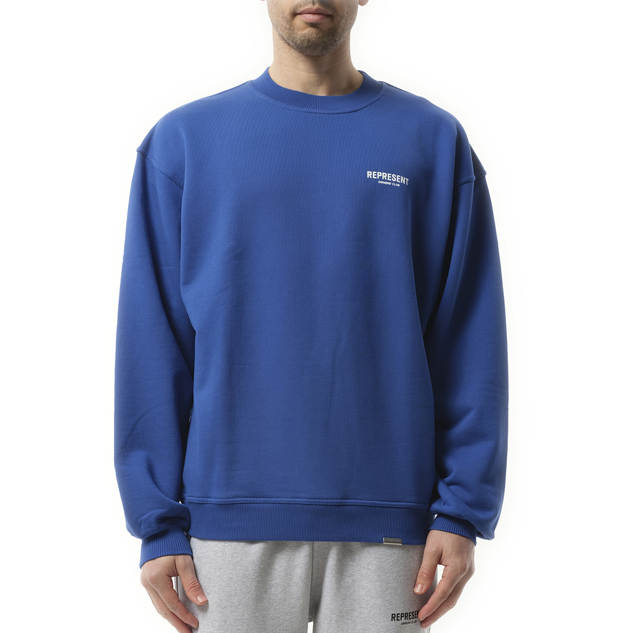 Represent Owners Club Sweater in Cobalt Blue
