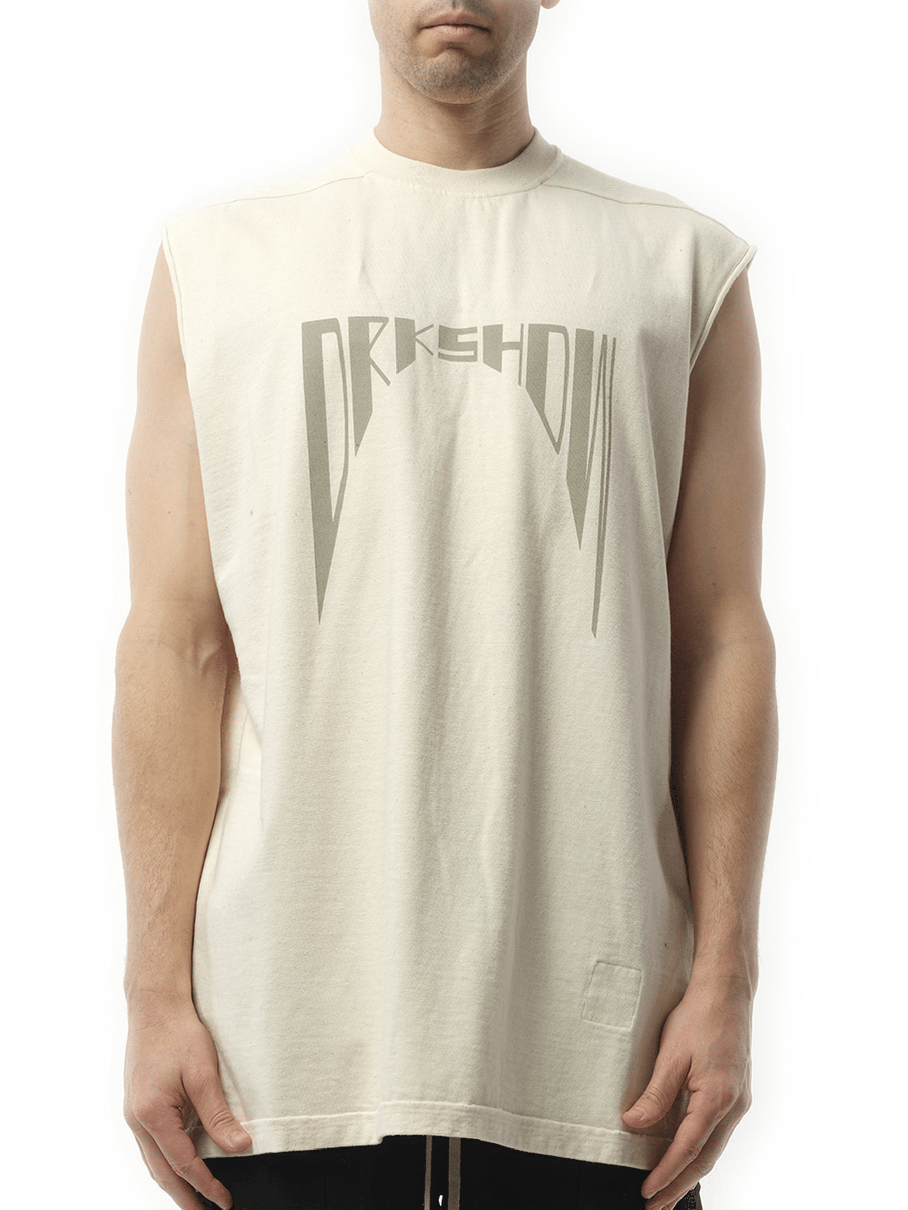 Rick Owens Drkshdw DRKSHDW Tarp T in Natural/Pearl