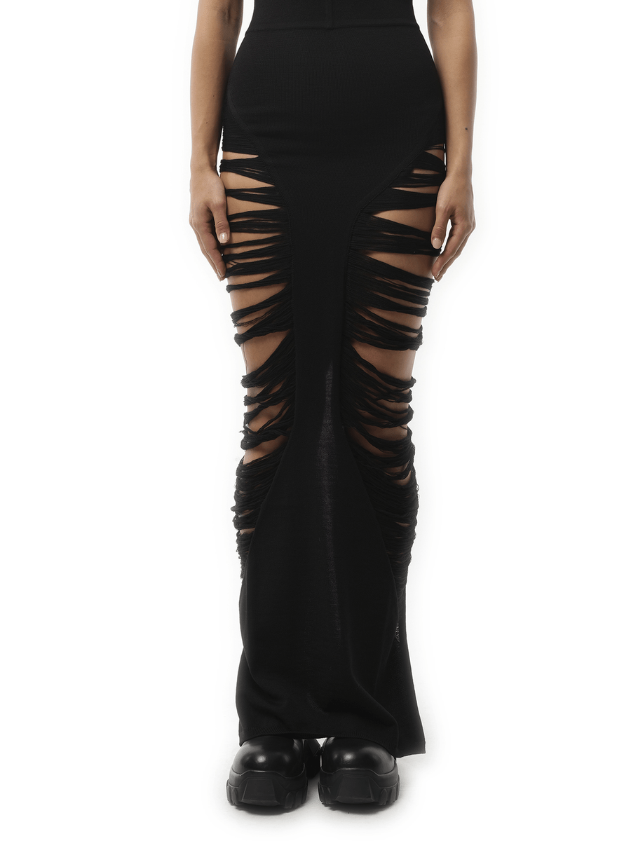 Rick Owens Pillar Skirt in Black