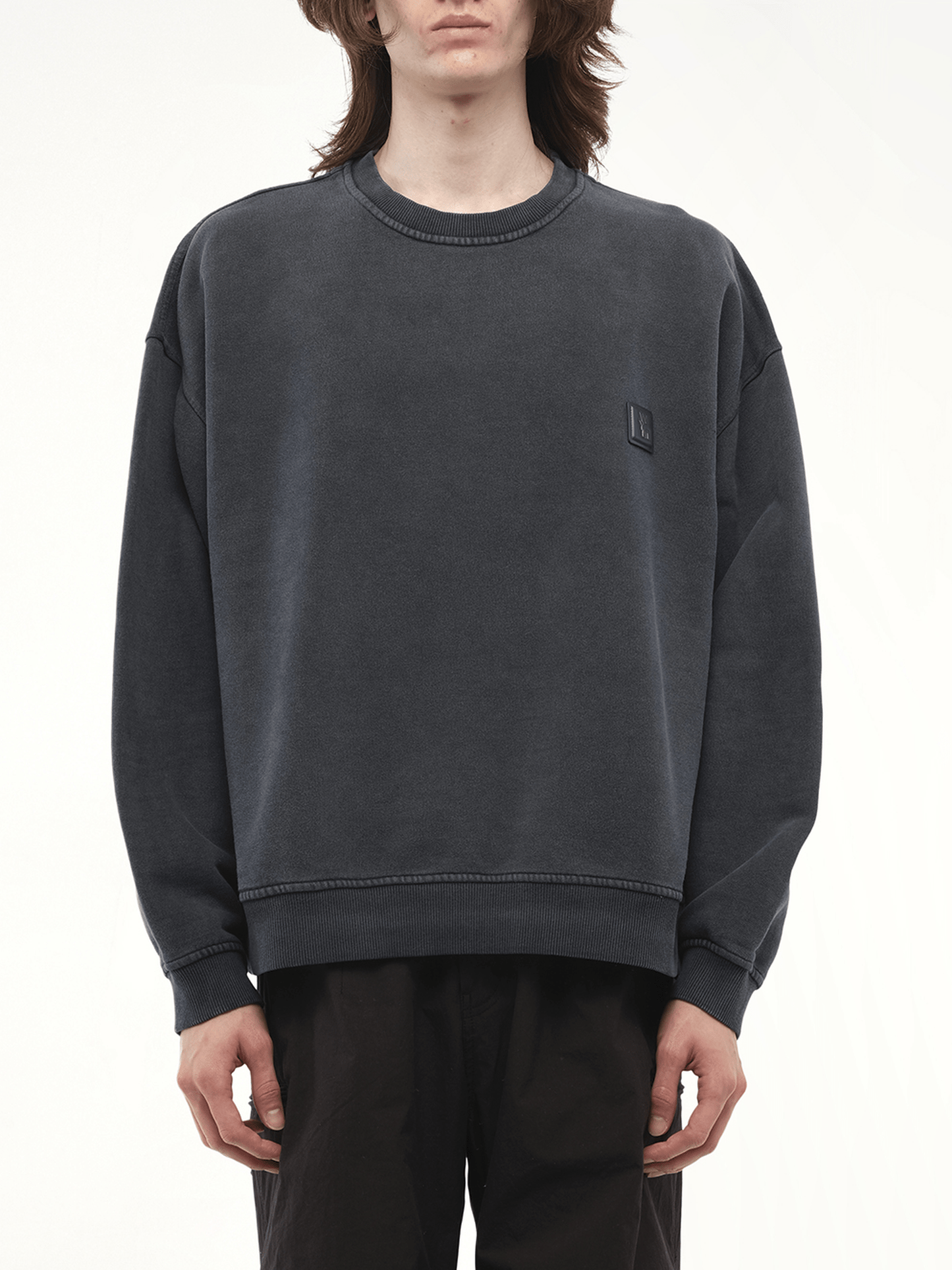 Wooyoungmi Garment Dyed Sweatshirt in Grey