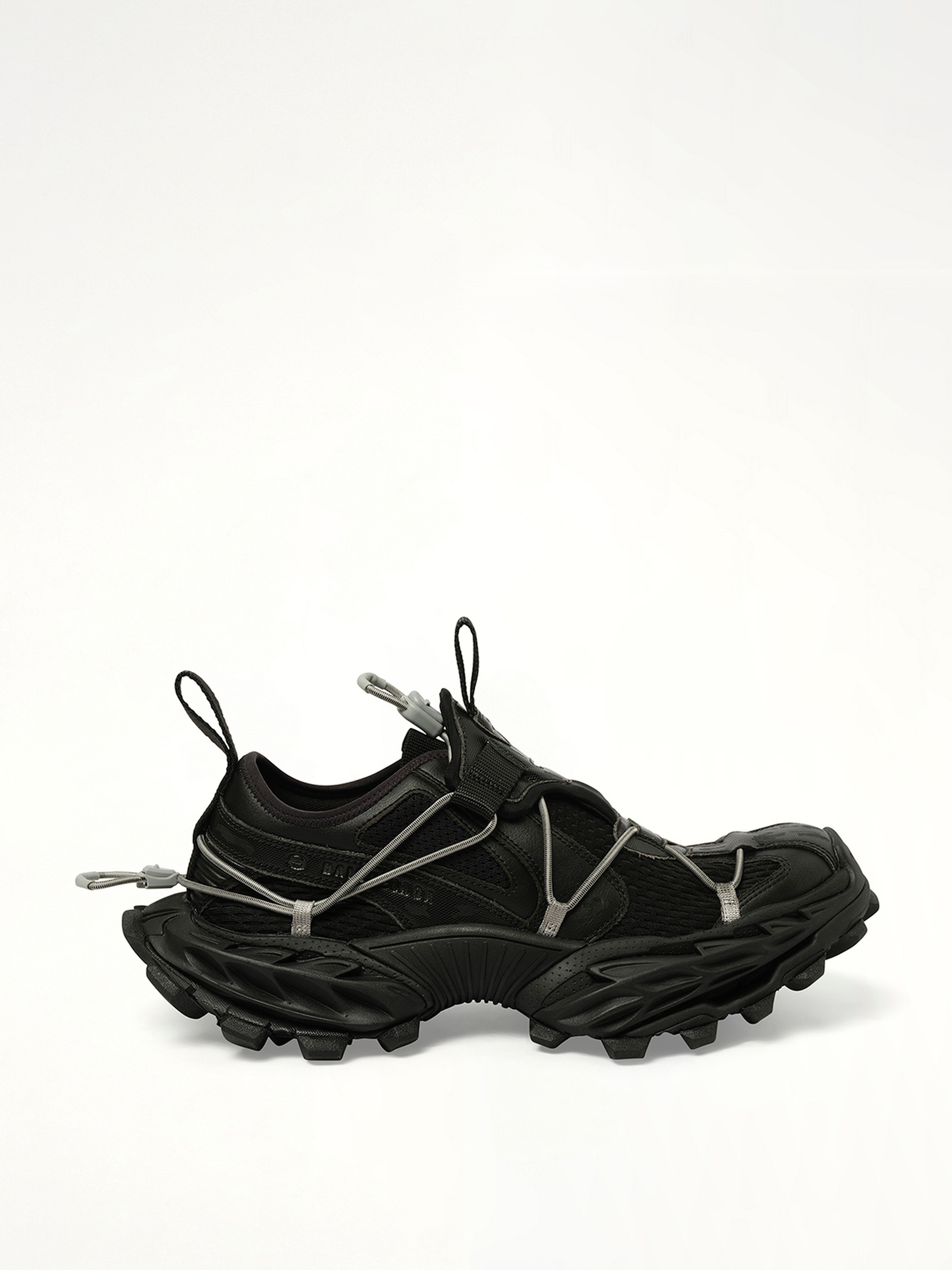 Hike Sneaker in Black Side View | BALENCIAGA