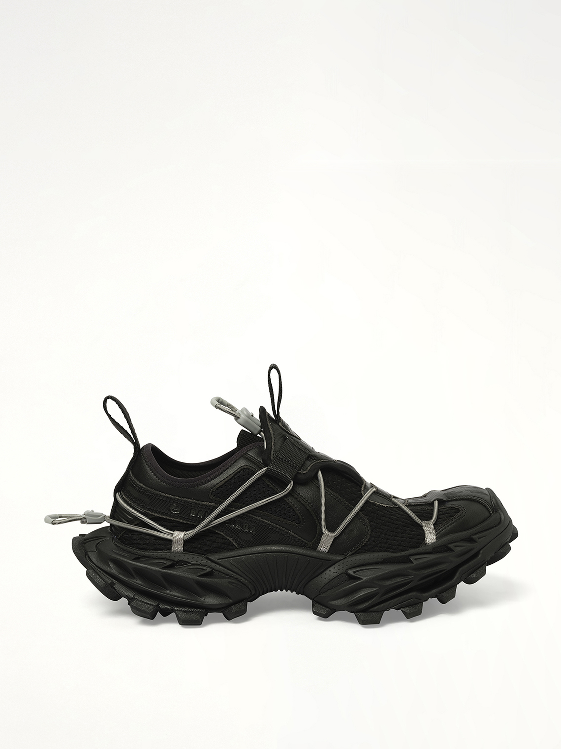 Hike Sneaker in Black Side View | BALENCIAGA