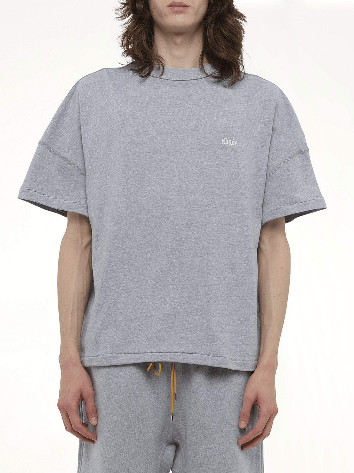 Rhude Classique Reverse T-Shirt in Heather Gray