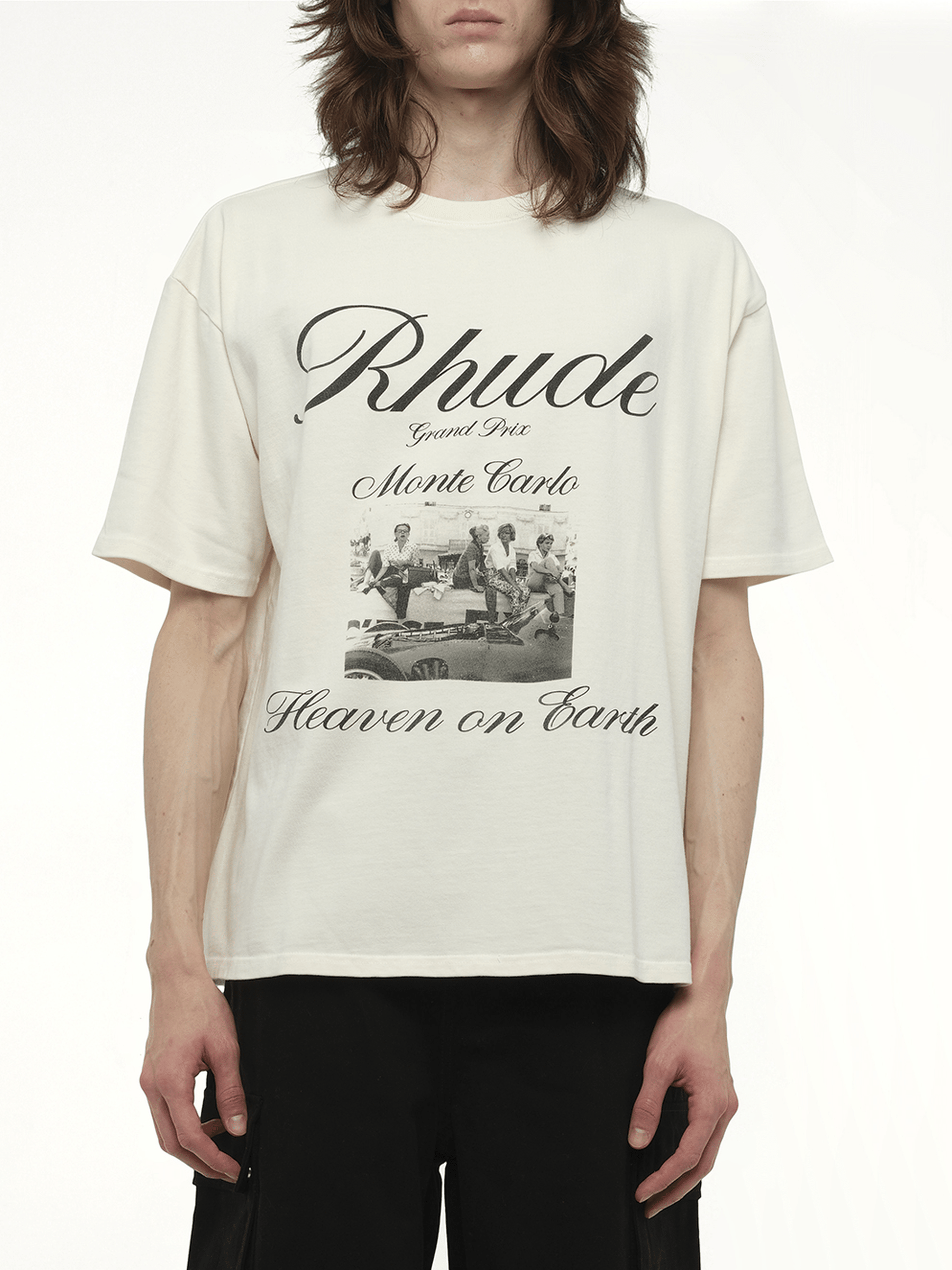 Rhude Heaven on Earth T-Shirt in Vintage White