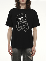 Undercover Teddy Bear Printed T-Shirt in Black