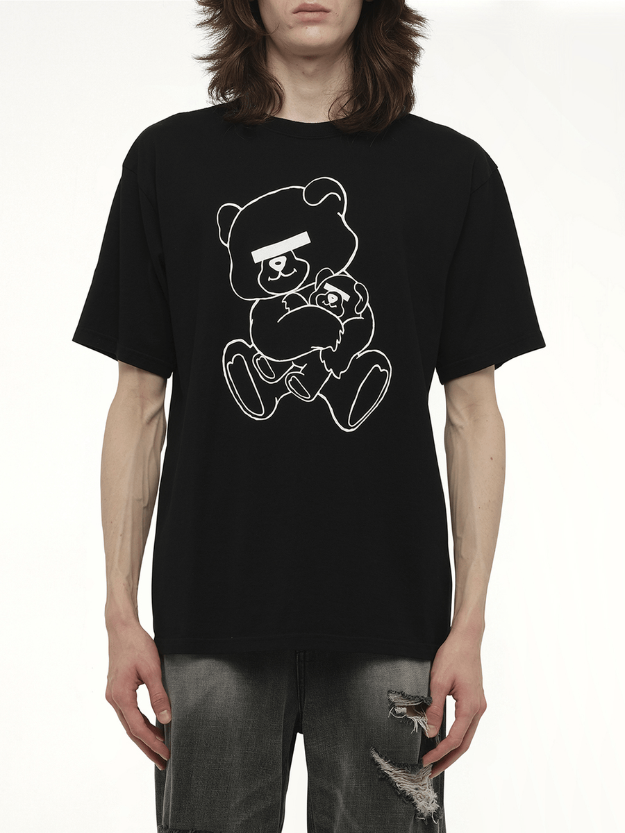 Undercover Teddy Bear Printed T-Shirt in Black