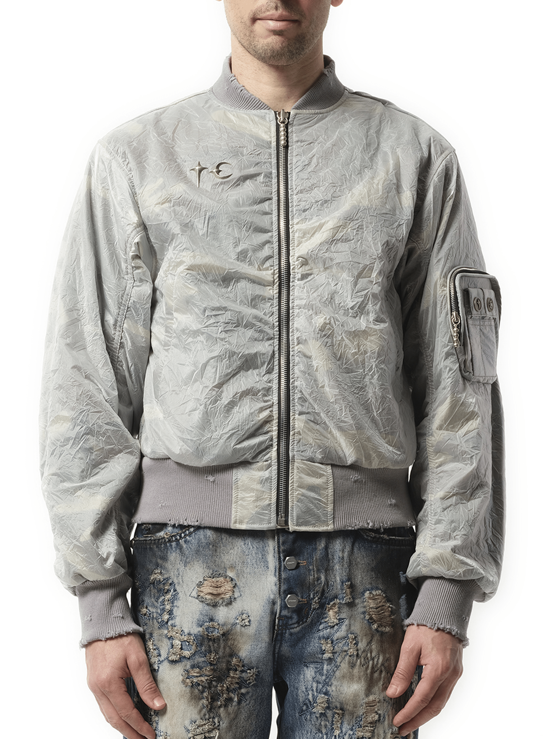 Thug Club Clouded Tango Charlie Bomber in Multicolour