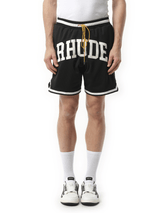 Rhude Rhude Collegiate Basketball Shorts in Black/White