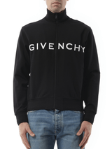Givenchy Dove Tracksuit Zip Through Sweatshirt in Black