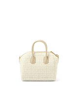 Givenchy Mini Antigona Bag in Monogram Canvas in Natural Beige
