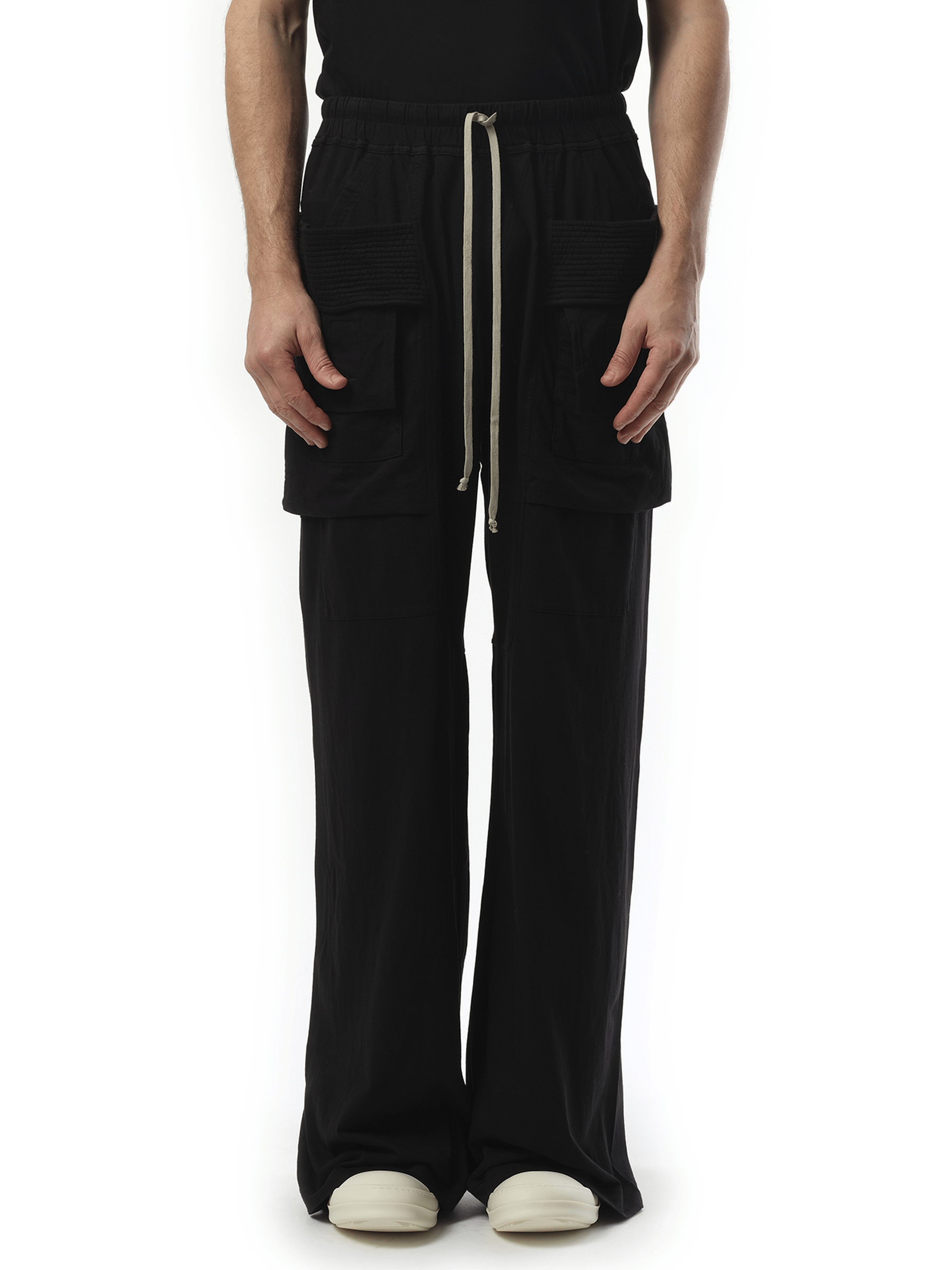 Rick Owens Drkshdw Creatch Wide Cargo Drawstring in Black