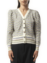 Long Sleeve V-Neck Cardigan in Vintage