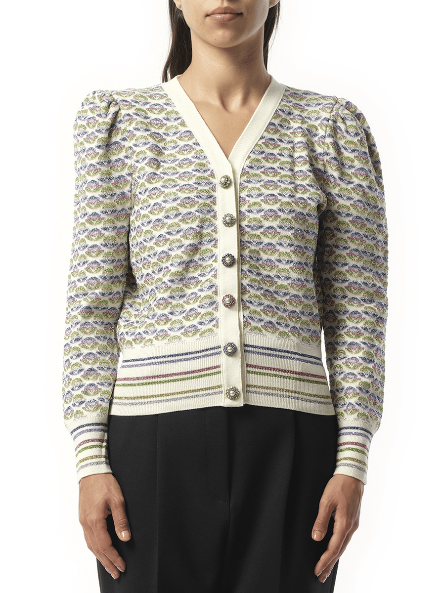Long Sleeve V-Neck Cardigan in Vintage