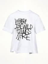 화이트 WHERE THE WILD THINGS ARE 코튼 저지 티셔츠