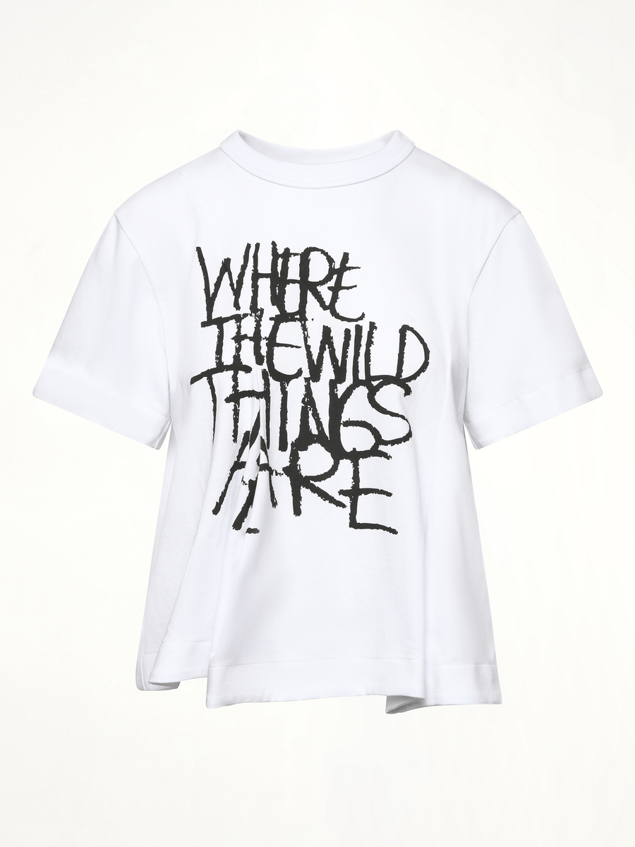 WHERE THE WILD THINGS ARE Cotton Jersey T-Shirt in White