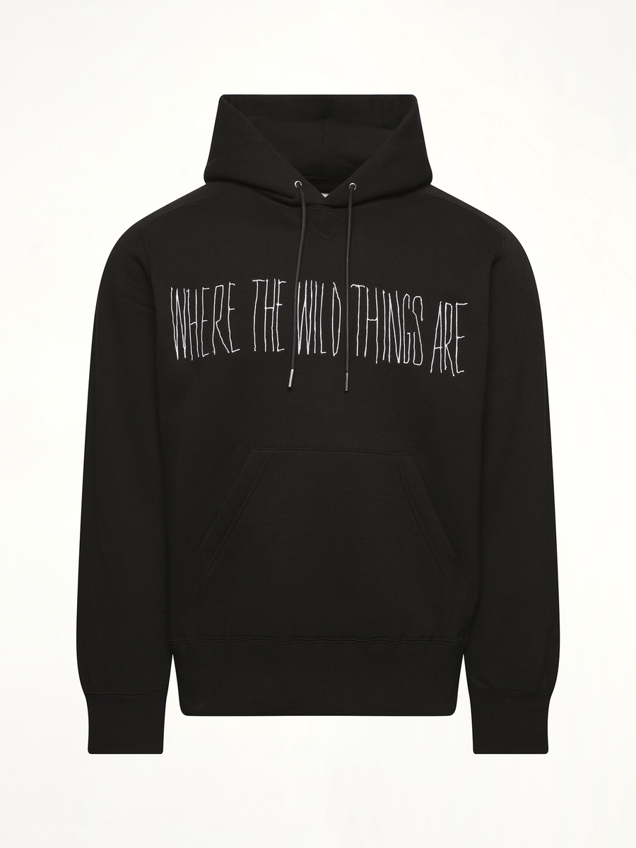 WHERE THE WILD THINGS ARE Logo Hoodie in Black