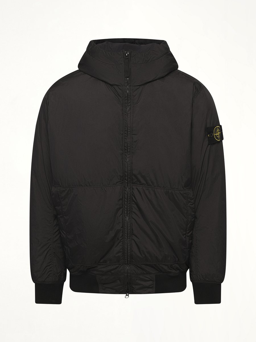 410001 Garment Dyed Crinkle Reps Jacket in Black