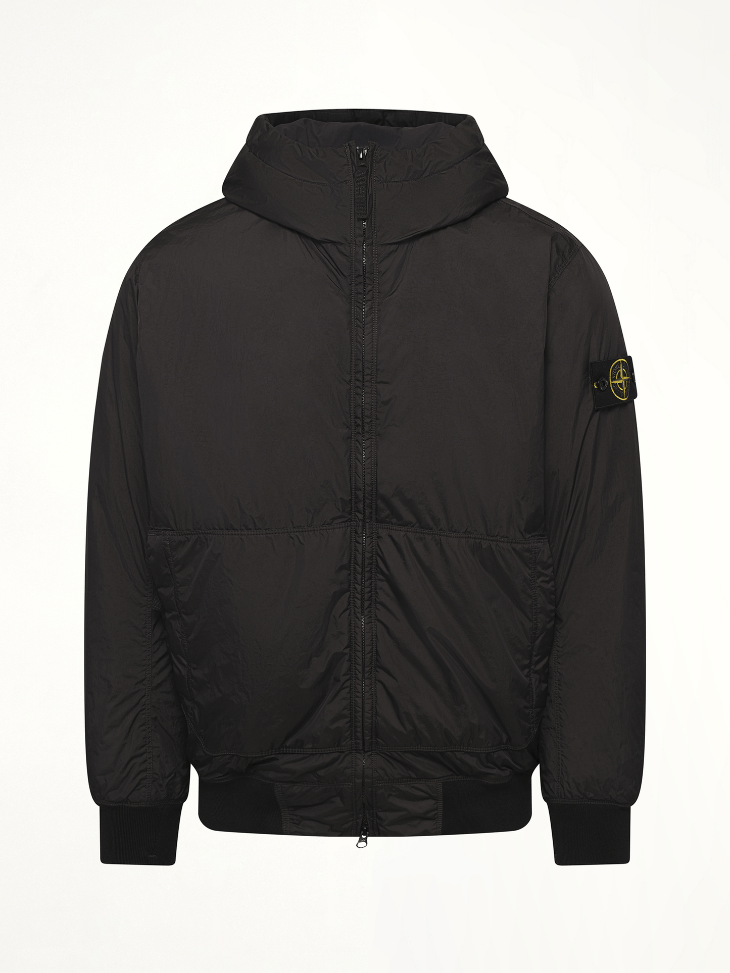 410001 Garment Dyed Crinkle Reps Jacket in Black