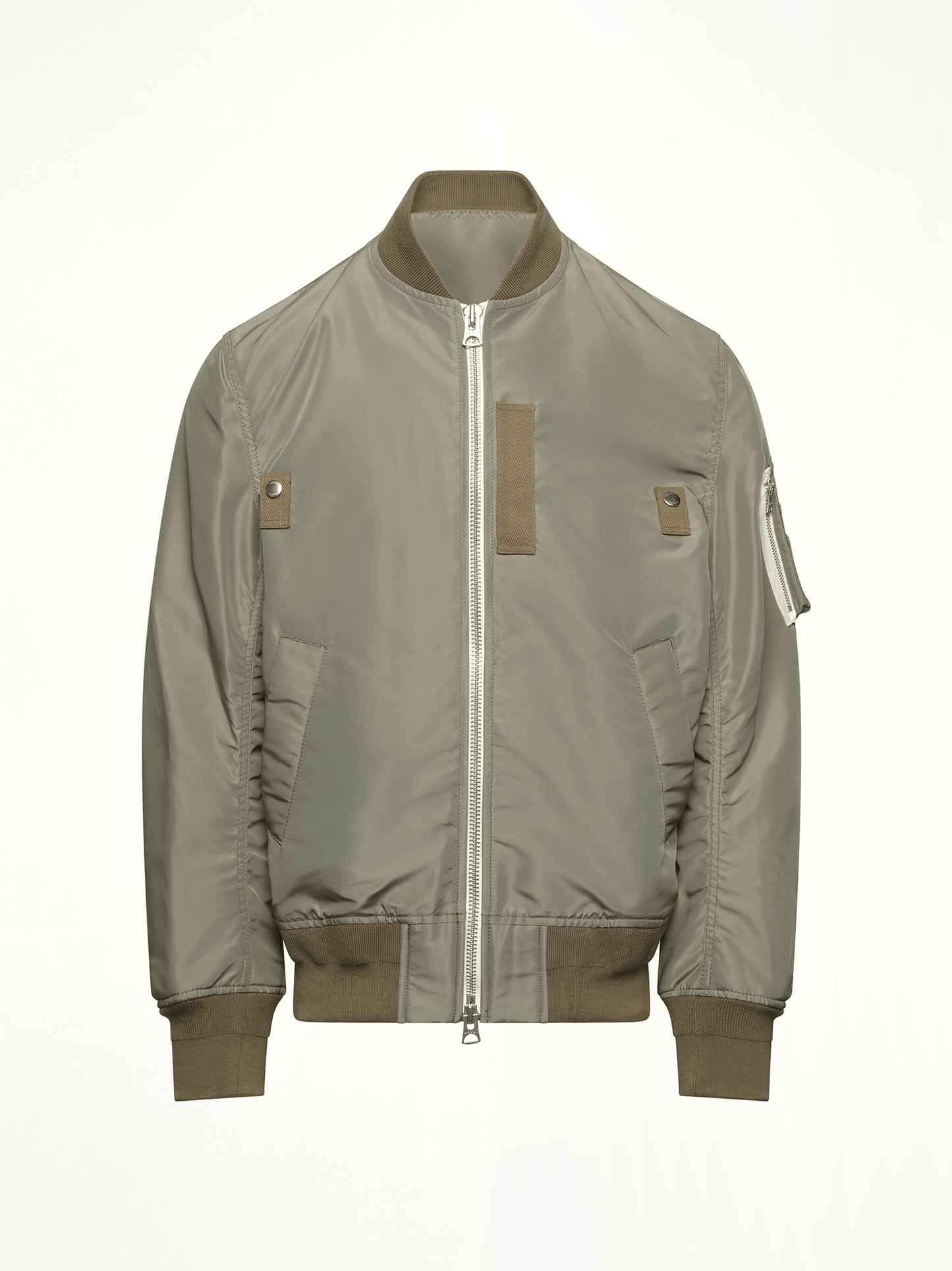 Nylon Twill Blouson in Khaki