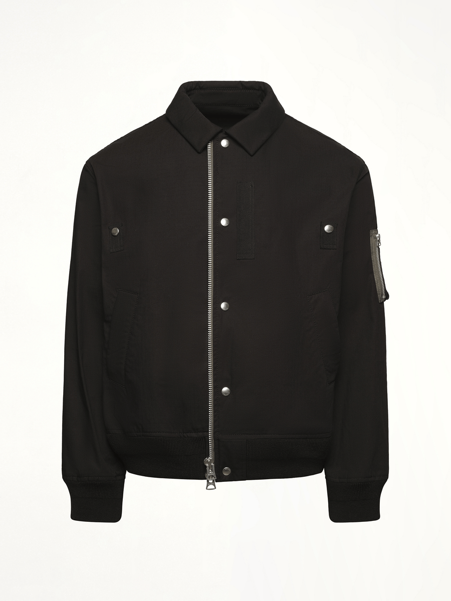 Rip Stop Blouson in Black