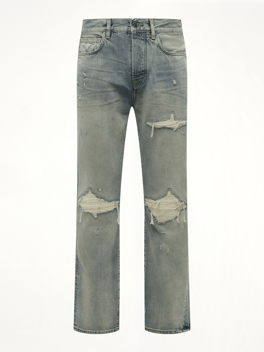 Suede Straight MX1 Jeans in Antique Indigo