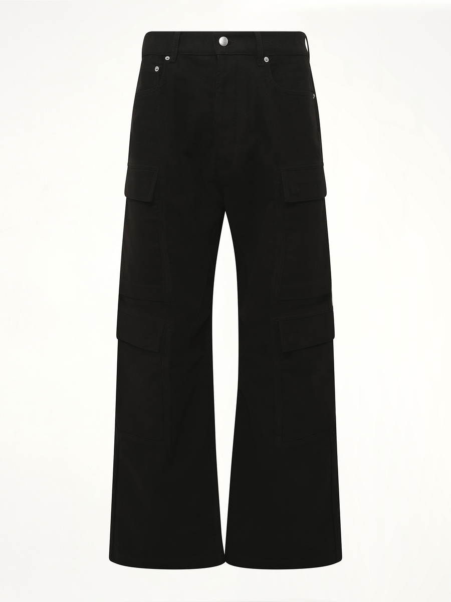Double Cargo Jeans in Black
